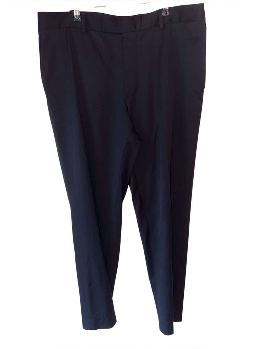 Hugo Boss Classic James Brown Navy Blue 100% Wool Dress Pants 38R
